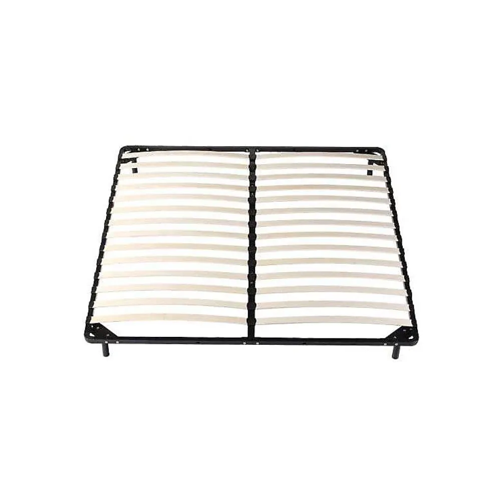 Nuits D'Or Sommier 120x190 cm Metal Solide 29 cm - Confortable - Montage Rapide - Lattes en Bois 14 en 9mm - Epaisseur Metal 1,2 mm - Idéal p* Sommier