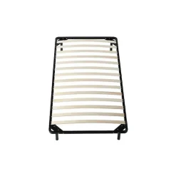 Literie Julien Sommier 90x190 cm Metal Solide et Confortable 29 cm - Montage Rapide - Lattes en Bois 14 en 9mm - Epaisseur Metal 1,2 mm - Idéal p* Sommier