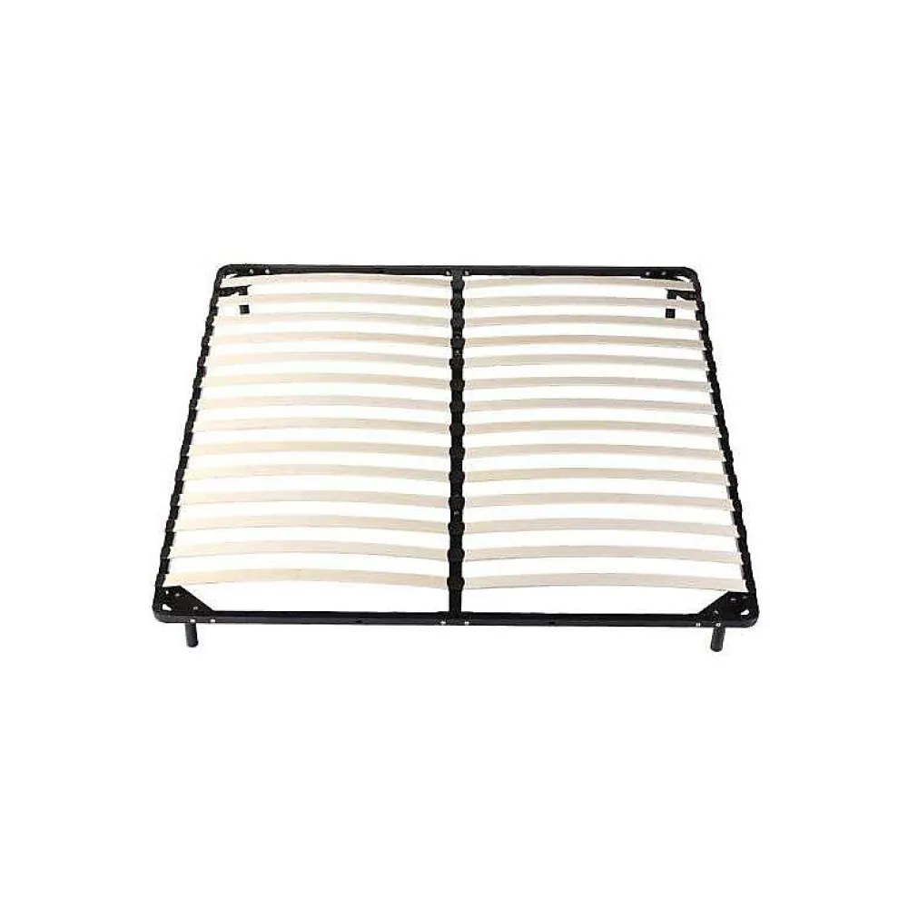 Sommier 180x200 cm Metal Solide et Confortable 29 cm - Montage Rapide - Lattes en Bois 14 en 9mm - Epaisseur Metal 1,2 mm - Idéal>Literie Julien Discount