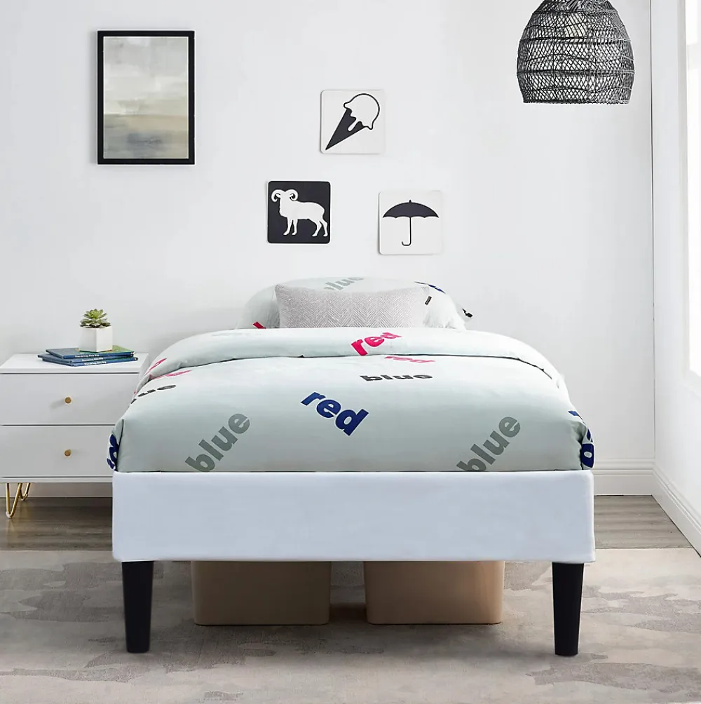 Sommier 80x200 cm tapissier dehoussable - pieds 20 cm - 13 lattes - montage rapide - revetement facile entretien - ->King Of Dreams Outlet