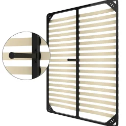 Teeno Sommier 140x190 cm, 2x18 lattes, lit avec sommier à lattes, sans pieds* Sommier