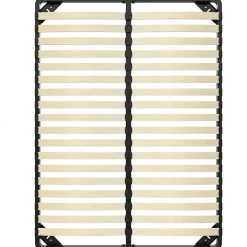 Teeno Sommier 140x190 cm, 2x18 lattes, lit avec sommier à lattes, sans pieds* Sommier