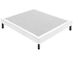 Materassiedoghe Sommier 160x200 Tapissier Déco Couleur Blanc Resistant Jusqu'à 120 Kg Par Personne* Sommier