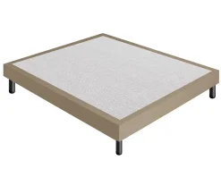 Materassiedoghe Sommier 120x190 Tapissier Déco Couleur Beige Resistant Jusqu'à 120 Kg Par Personne* Sommier
