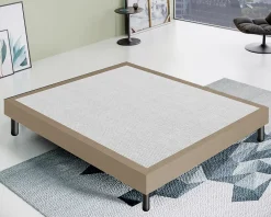 Materassiedoghe Sommier 120x190 Tapissier Déco Couleur Beige Resistant Jusqu'à 120 Kg Par Personne* Sommier
