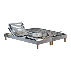 Sommiers électriques lattes lisse gris 2x70x190>Idliterie Clearance