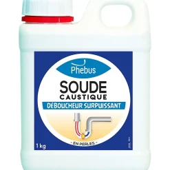 Phebus Soude caustique déboucheur surpuissant en perles 1kg* Déboucheur