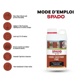 Spado Soude caustique formule pure 99,9% 1kg* Déboucheur