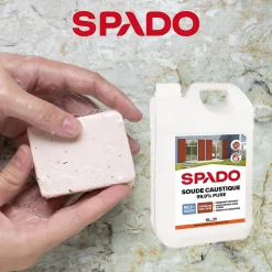 Spado Soude caustique formule pure 99,9% 1kg* Déboucheur