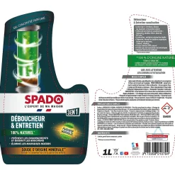 Spado entretien canalisations et déboucheur 3en1 1L* Déboucheur