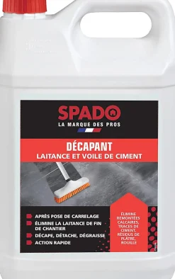 SPADO PRO DECAPANT VOILE DE CIMENT - 5L>Le Plus De L'Entretien Discount