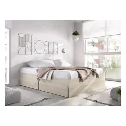 Structure de lit - LAGO - 140 x 190 cm - 4 tiroirs - Chene>Generic