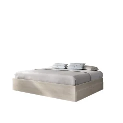 Structure de lit - LAGO - 140 x 190 cm - 4 tiroirs - Chene><noscript><img width=