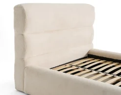 Lisa Design Sunset - lit coffre - 140x190 cm - sommier inclus - en fausse fourrure -* Lit Coffre