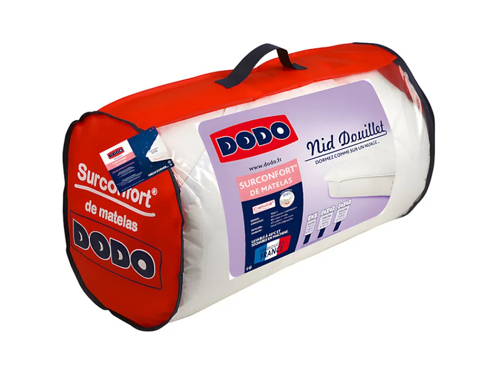 Surconfort de matelas 1 place - 90x190 cm -NID DOUILLET>Dodo Sale