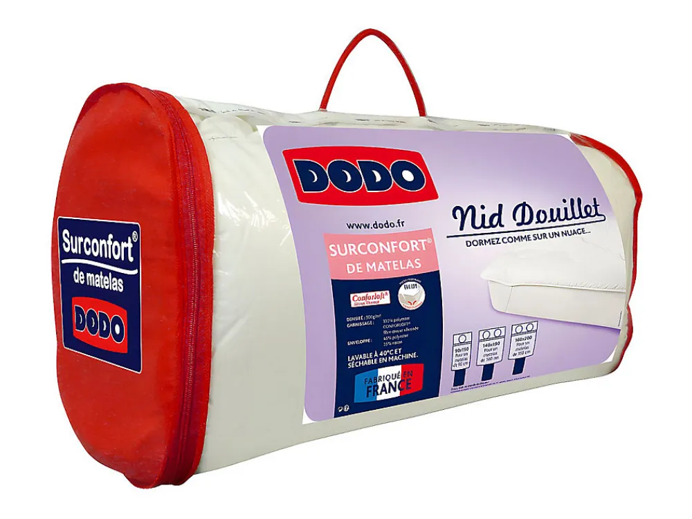 Surconfort de matelas 2 places - 140x190 cm - NID DOUILLET>Dodo Clearance