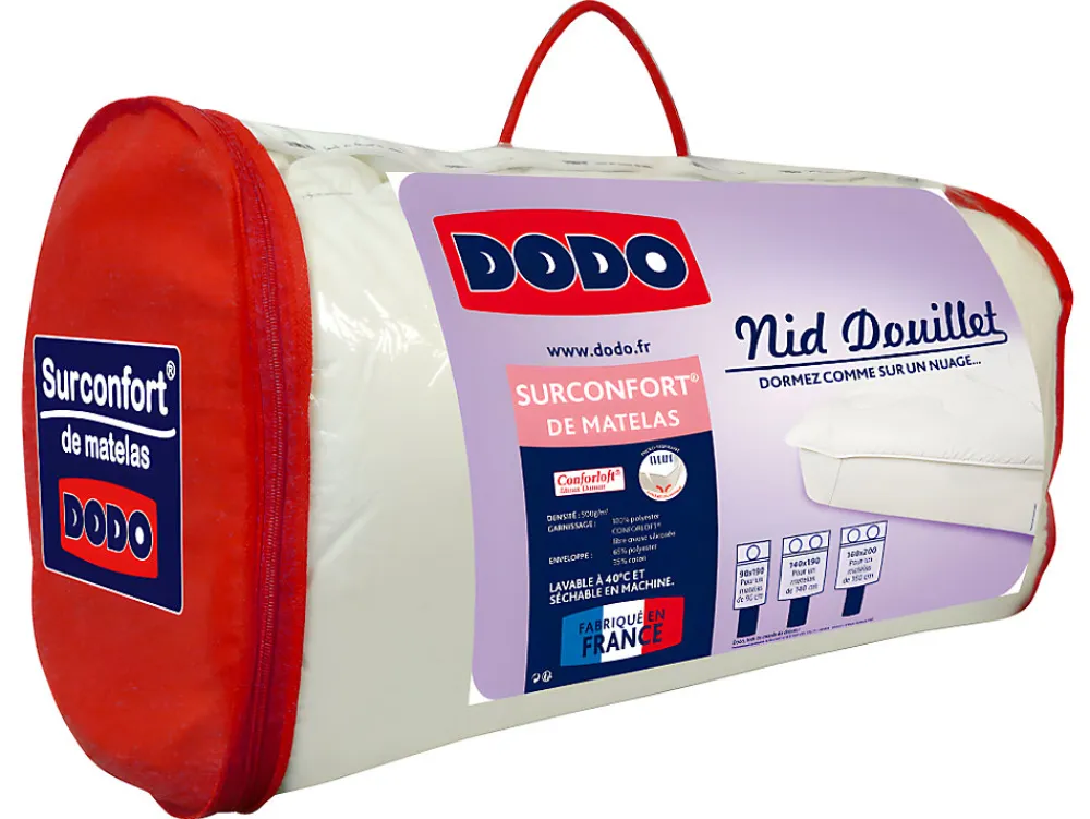 Surconfort de matelas 2 places - 140x190 cm - NID DOUILLET>Dodo Clearance