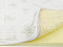 Vente-unique Surmatelas 180 x 200 cm mémoire de forme coutil aloe vera ép.5cm - ANTASSE de NATUREA* Surmatelas