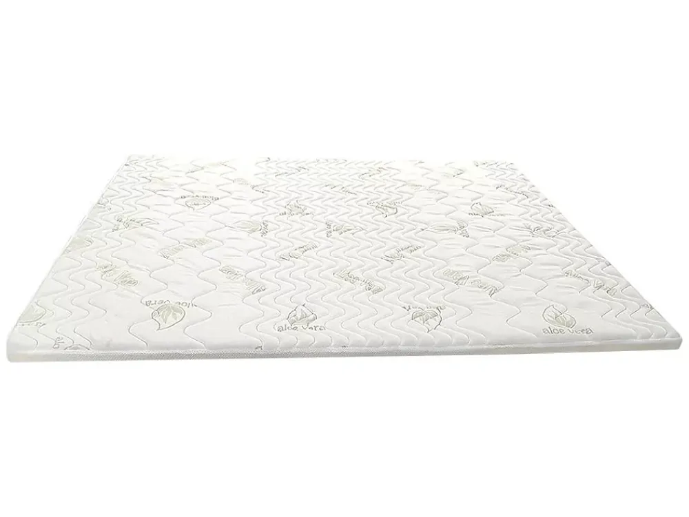 Vente-unique Surmatelas 180 x 200 cm mémoire de forme coutil aloe vera ép.5cm - ANTASSE de NATUREA* Surmatelas