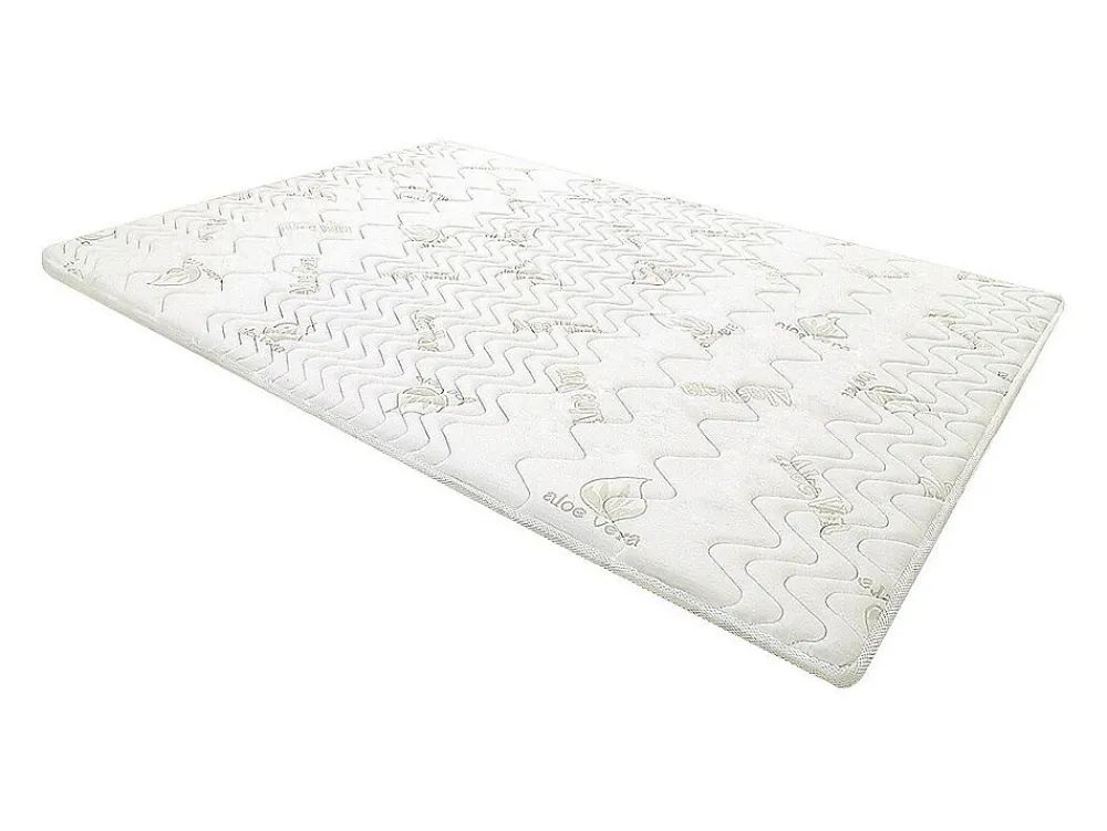 Vente-unique Surmatelas 180 x 200 cm mémoire de forme coutil aloe vera ép.5cm - ANTASSE de NATUREA* Surmatelas
