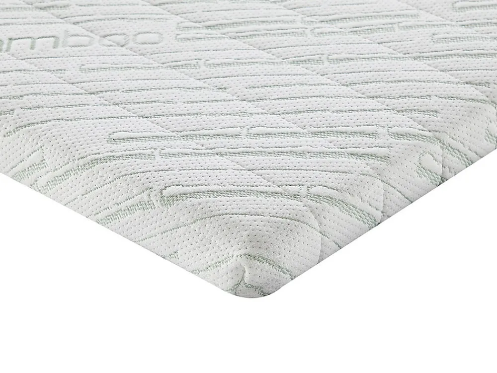 Vente-unique Surmatelas 140 x 190 cm mémoire de forme coutil bambou ép.5cm - LUFFY de NATUREA* Surmatelas