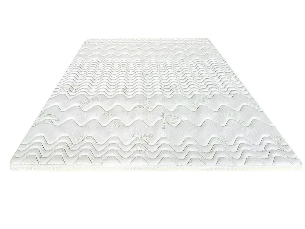 Surmatelas 140 x 190 cm mémoire de forme coutil aloe vera ép.5cm - ANTASSE de NATUREA>Vente-unique Outlet