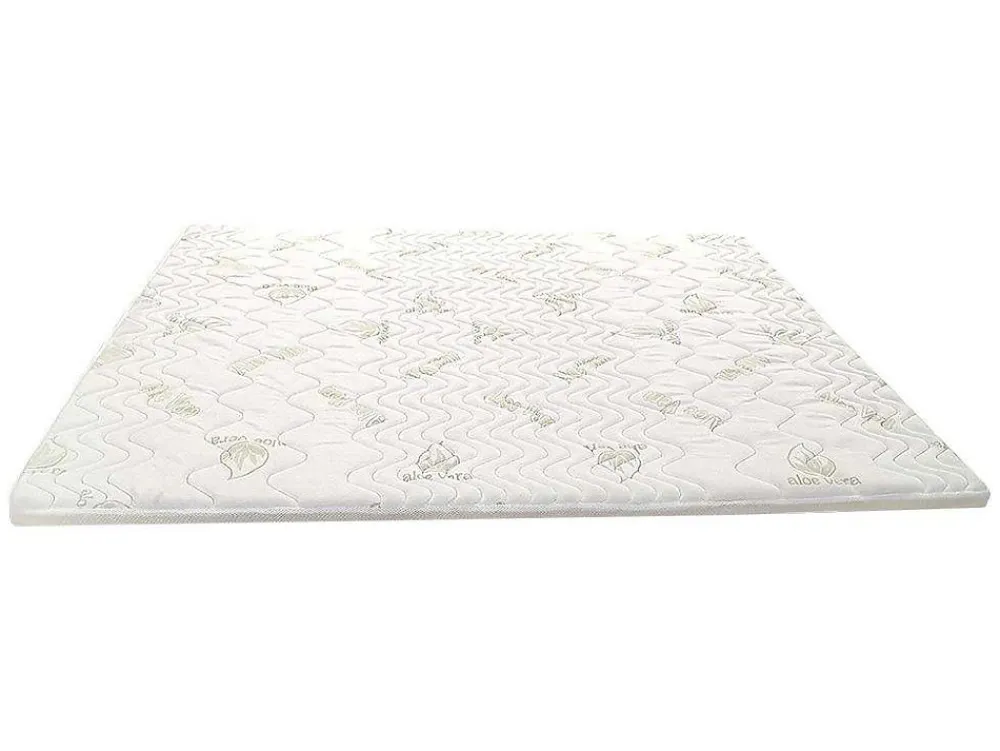 Surmatelas 140 x 190 cm mémoire de forme coutil aloe vera ép.5cm - ANTASSE de NATUREA>Vente-unique Outlet