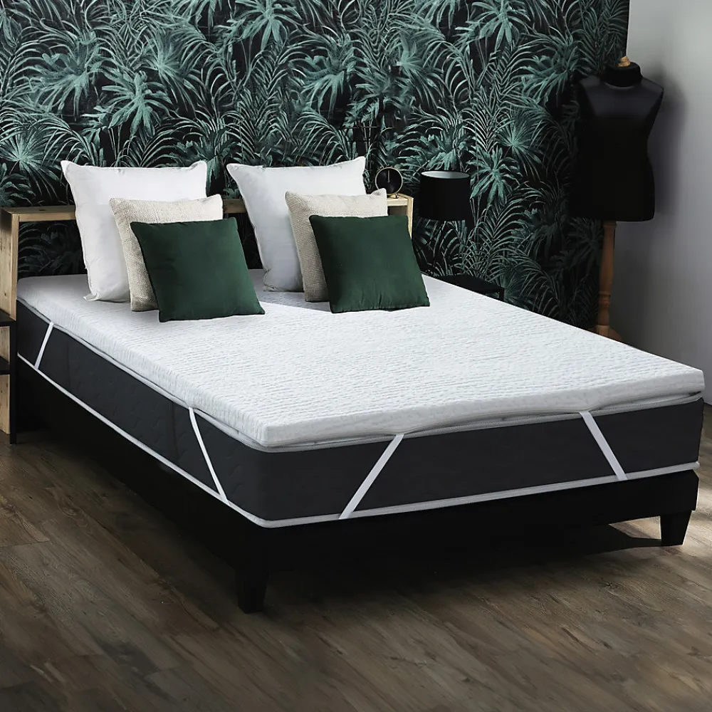 Surmatelas déhoussable duo latex et mémoire forme 140x190>Idliterie New