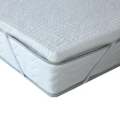 Idliterie Surmatelas déhoussable mousse haute résilience 35kg/m3 7 zones 180x200* Surmatelas