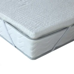 Surmatelas déhoussable mousse à mémoire forme 50kg/m3 160x200><noscript><img width=