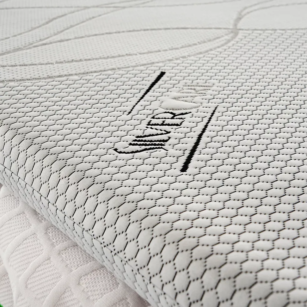 Materassiedoghe Sur-matelas 120x200 - Mousse à Mémoire De Forme - Epaisseur 5 cm - Revêtement Amovible Silver Fresh* Surmatelas