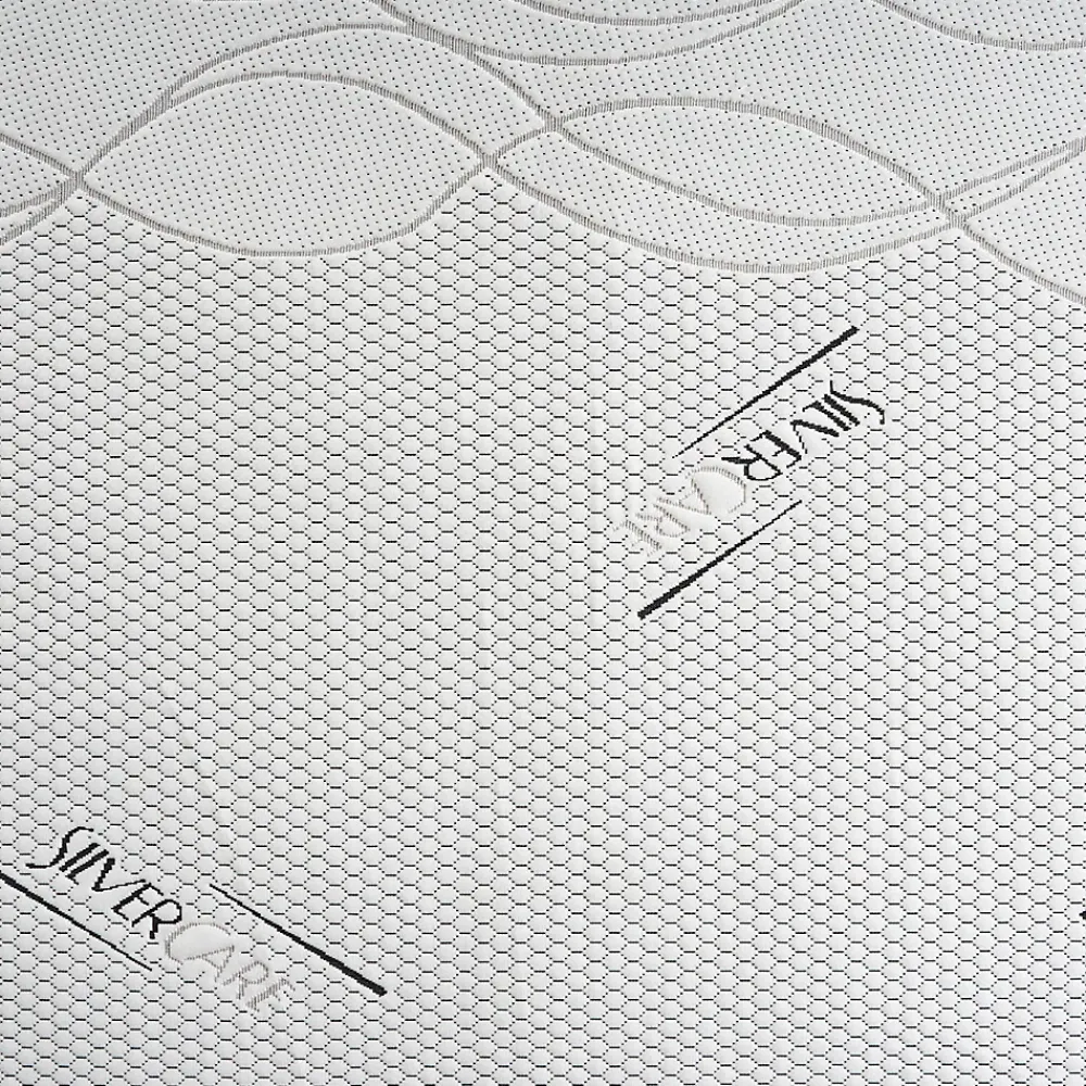 Materassiedoghe Sur-matelas 120x200 - Mousse à Mémoire De Forme - Epaisseur 5 cm - Revêtement Amovible Silver Fresh* Surmatelas