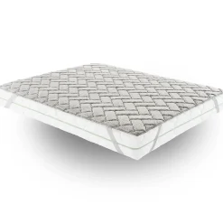 Materassiedoghe Sur-matelas 90x200 - Mousse à Mémoire De Forme De 3 Cm - Revêtement Silver Fresh* Surmatelas