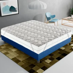 Materassiedoghe Sur-matelas 140x200 - Mousse à Mémoire De Forme De 5 Cm - Revêtement Silver Fresh* Surmatelas