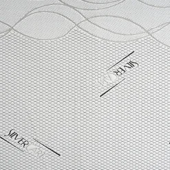 Materassiedoghe Sur-matelas 120x190 - Mousse à Mémoire De Forme - Epaisseur 5 cm - Revêtement Amovible Silver Fresh* Surmatelas