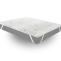 Sur-matelas 90x190 - Mousse à Mémoire De Forme - Epaisseur 5 cm - Revêtement Amovible Silver Fresh>Materassiedoghe New