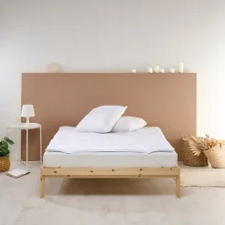 Bleu Calin Surmatelas 90x190 cm Confort Moelleux et Respirant LAVABLE À 95 C* Surmatelas