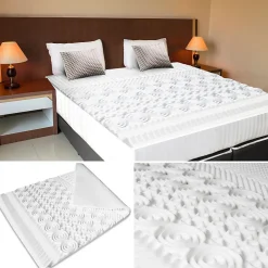 Surmatelas 140x190 CM ELIAS mousse mémoire de forme 10 zones><noscript><img width=