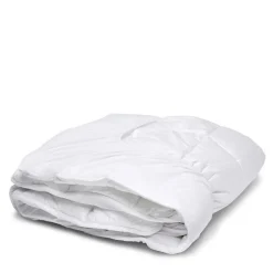 Surmatelas 90x190 cm SENSATION DUVET Confort Moelleux Enveloppe 100% coton><noscript><img width=