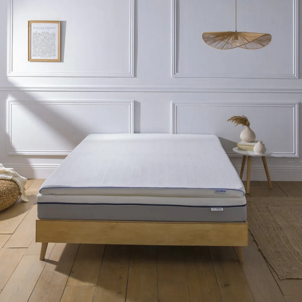 Surmatelas 160x200cm Mémoire de forme L'ACCUEILLANT>Bleu Calin Online