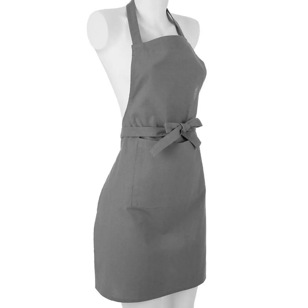 Tablier - coton - gris clair - 60x80 cm - Atmosphera>Atmosphera Créateur D'Intérieur New