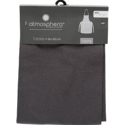 Atmosphera Créateur D'Intérieur Tablier - coton - gris foncé - 60x80 cm - Atmosphera* Boutis, Couvre-Lit, Édredon