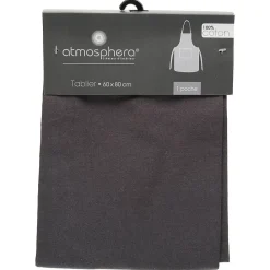 Atmosphera Créateur D'Intérieur Tablier - coton - gris foncé - 60x80 cm - Atmosphera* Boutis, Couvre-Lit, Édredon
