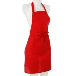 Atmosphera Créateur D'Intérieur Tablier - coton - rouge - 60x80 cm - Atmosphera* Boutis, Couvre-Lit, Édredon