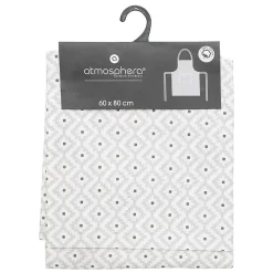 Atmosphera Créateur D'Intérieur Tablier imprimé Etnik - gris - coton 60x80 cm - Atmosphera* Boutis, Couvre-Lit, Édredon