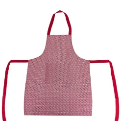 Atmosphera Créateur D'Intérieur Tablier imprimé Olia - rouge - coton 60x80 cm - Atmosphera* Boutis, Couvre-Lit, Édredon