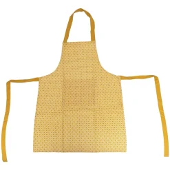 Tablier imprimé Paty - jaune ocre - coton 60x80 cm - Atmosphera>Atmosphera Créateur D'Intérieur