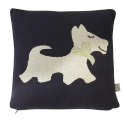 Sevira Kids Taie de coussin en coton bio chien Scotty* Taie D'Oreiller