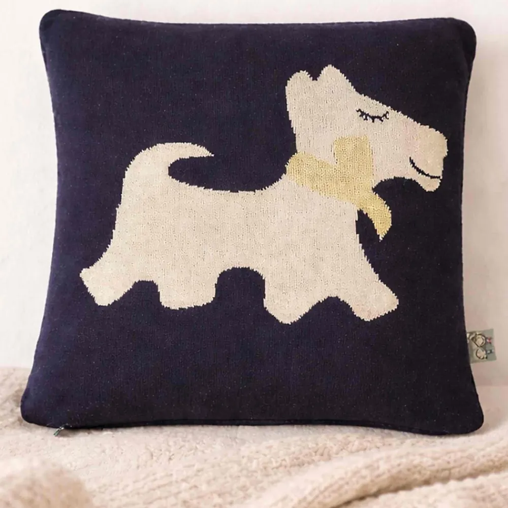 Sevira Kids Taie de coussin en coton bio chien Scotty* Taie D'Oreiller