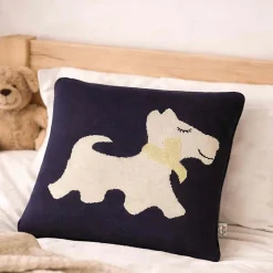 Sevira Kids Taie de coussin en coton bio chien Scotty* Taie D'Oreiller
